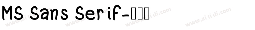 MS Sans Serif字体转换